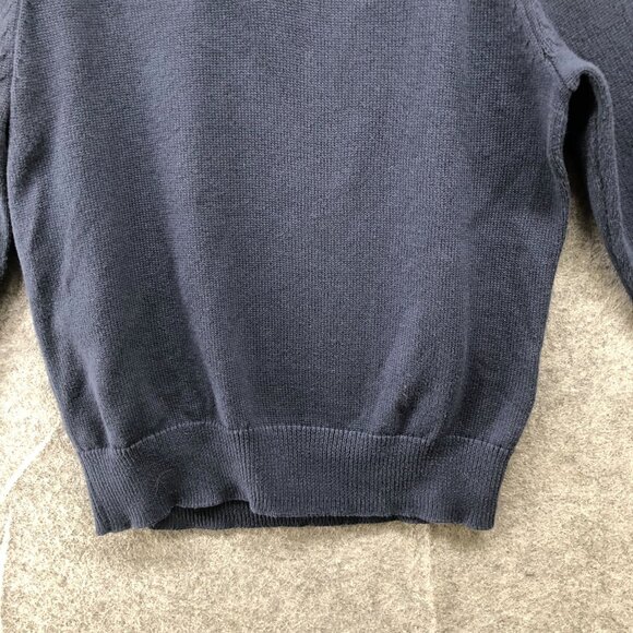 Crewcuts Boys 6-7 (S) Navy Blue 1/4 Zip Sweater Cotton Lightweight Pullover Knit - Picture 7 of 9